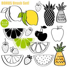 Fruit Salad BONUS Brush Set