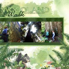 Layout by Angela Blanchard using Woodland Botanical Collection Biggie