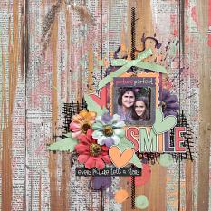 Layout by Bekah using Love That Smile - Messy Accents