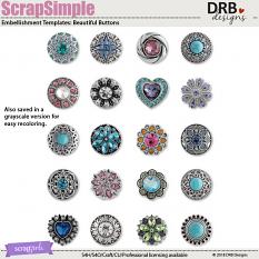 ScrapSimple Embellishment Templates: Beautiful Buttons | ScrapGirls.com