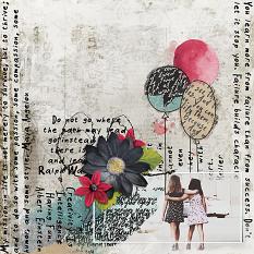 Scrapbook layout using Wordsmith Collection Super Mini
