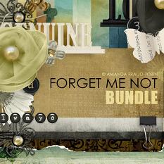 "Forget Me Not" digital scrapbooking bundle by AFT Designs | Amanda Fraijo-Tobin at ScrapGirls.com