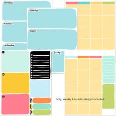 Planner Happy templates and brushes