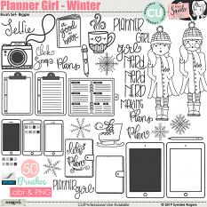 Planner Girl - Winter Brush Set