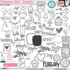 Planner Girl - Lovely Brush set