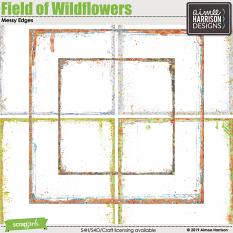 Field of Wildflowers Messy Edges