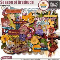 Season of Gratitude Embellishments
