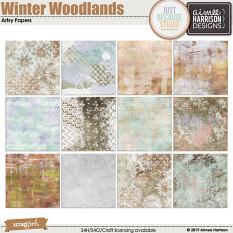 Winter Woodlands Artsy Papers