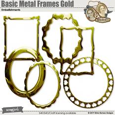 Basic Metal Frames Gold by Silvia Romeo