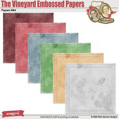 The Vineyard Embossed Papers by Silvia Romeo