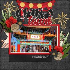 Layout using Chinese Festival by Connie Prince