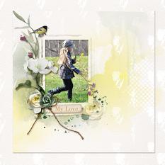 Layout using ScrapSimple Digital Layout Collection:Beautiful Love