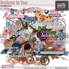 Believe in You Embellishments
