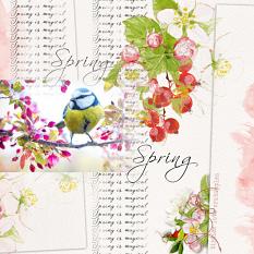 Layout using ScrapSimple Digital Layout Collection:Spring Park
