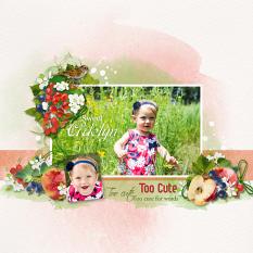 Layout using ScrapSimple Digital Layout Collection:Spring Park