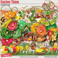 Easter Time Embellishments by Silvia Romeo