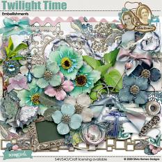 Twilight Time Embellishments by Silvia Romeo