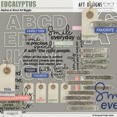 Eucalyptus Alpha & Word Art Biggie by AFT Designs - Amanda Fraijo-Tobin @ScrapGirls.com 