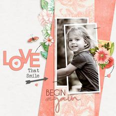 Layout by Geraldine Touitou using the Hello Lovely product line