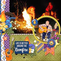 CT Layout using Backyard Bonfire by Connie Prince