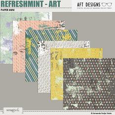 Refreshmint - Art Papers by AFT Designs - Amanda Fraijo-Tobin @Scrapgirls.com