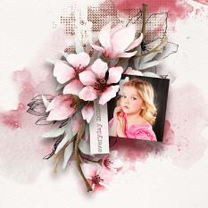 Layout using ScrapSimple Digital Layout Collection:Magnolia Time