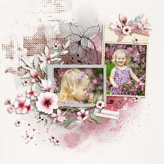 Layout using ScrapSimple Digital Layout Collection:Magnolia Time