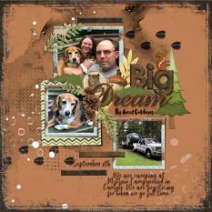 Layout using ScrapSimple Digital Layout Collection:big dream