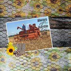 “Humble and Kind" digital layout features SSPT: Rustic Renditions Patterns