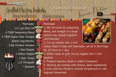 “Grilled Chicken Kabobs" digital layout showcases SSDLAT: 4x6 Gourmet Kitchen, Series 3 Mini
