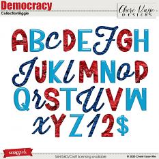 Democracy Alpha Biggie by Chere Kaye Designs