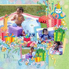 Layout using Make a wish by HeartMade Scrapbook