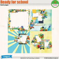 Ready for school - quick pages by HeartMade Scrapbook