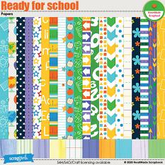 Ready for school - papers by HeartMade Scrapbook