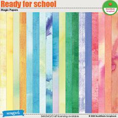 Ready for school - magic papers by HeartMade Scrapbook