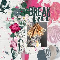 'Break Free #digitalscrapbook layout by AFT Designs - Amanda Fraijo-Tobin 
