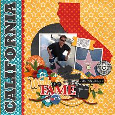 CT Layout using Travelogue California by Connie Prince