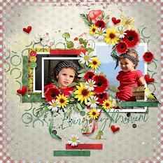 Layout using ScrapSimple Digital Layout Collection:everyday moment