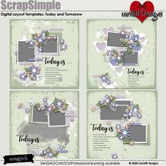 ScrapSimple Digital Layout Templates:today and tomorrow