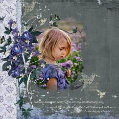 Layout using ScrapSimple Digital Layout Collection:dark and beautiful