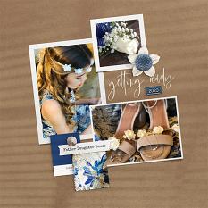 Digital scrapbooking Father Daughter Dance layout by Brandy Murry