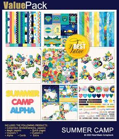 Value pack: Summer camp by HeartMade Scrapbook