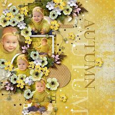 Layout using ScrapSimple Digital Layout Collection:memories of autumn