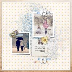 Layout using ScrapSimple Digital Layout Collection:winter is coming