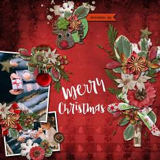 Layout using We Need A Little Christmas