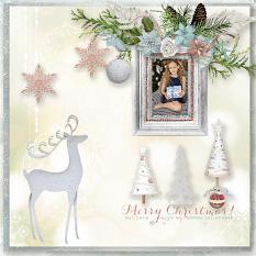layout using Dreaming of a white Xmas by BeeCreation