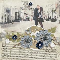 couple in city layout using Love Song Paper Super Mini