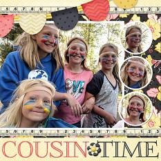 "Cousin Time" layout by Shalae Tippetts
