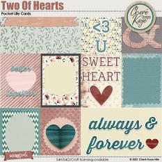 Two Of Hearts Pocket Life Cards by Chere Kaye Designs