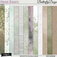 Open Doors Papers by ButterflyDsign 